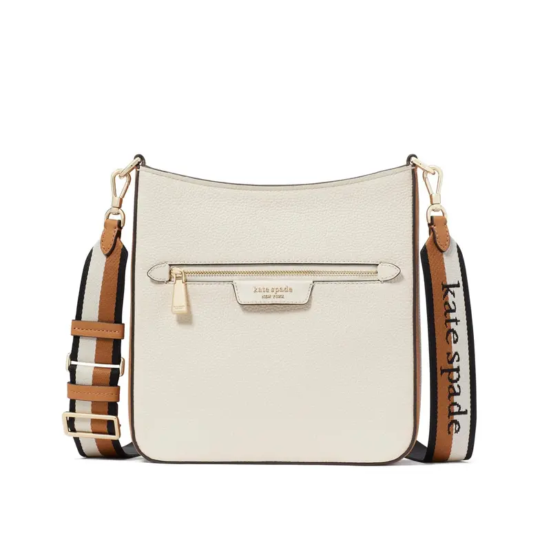 Kate Spade Hudson Colorblocked Messenger Crossbody In Parchment & Multi 1