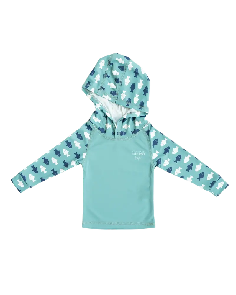Keep The Littles Wild Kids' Hooded Uv Sun Protection Shirt 1