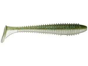 Keitech Ribbed Paddle Tail Swimbait – Soft Plastic Jerk Bait 1