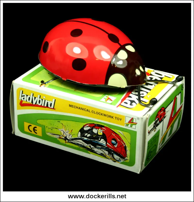 Kovap Ladybird Tin Novelty – Czech Wind-Up Insect Toy 1