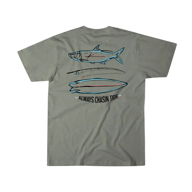 Kscott Chasin Tide Graphic Fishing T-Shirt 1