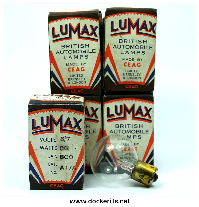 Lumax Vintage 6/7V 36W Scc Bulb – Model A17A, Unused 1