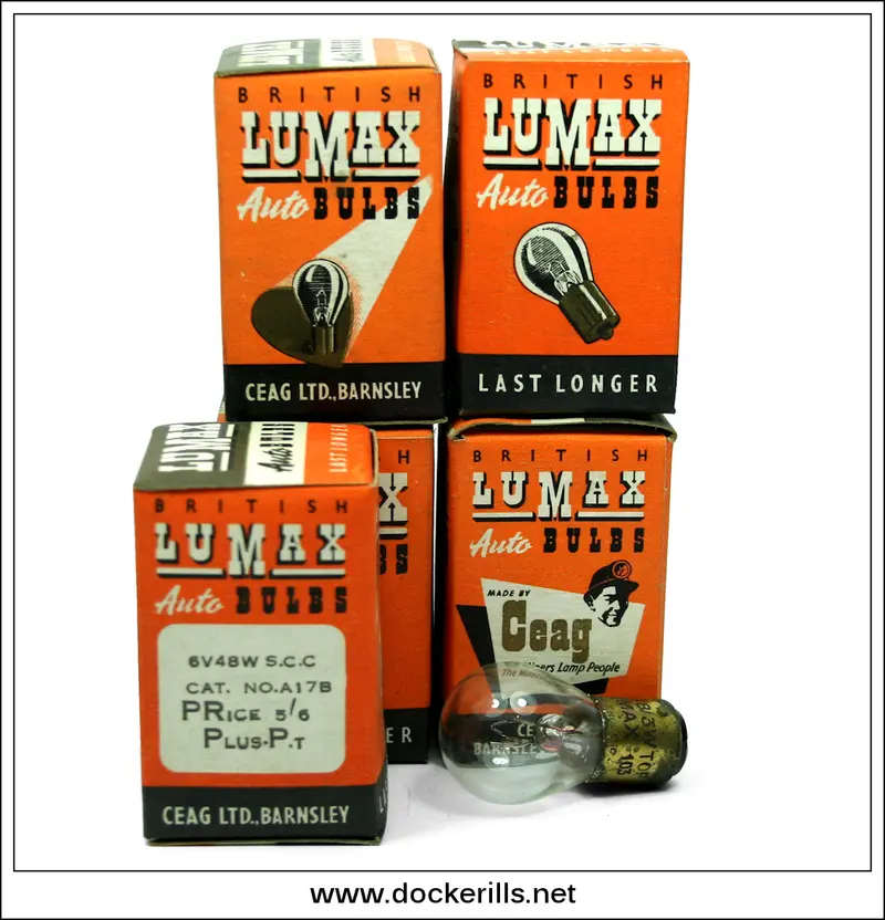 Lumax Vintage 6V 48W Scc Automotive Bulb – Catalog A17B, Unused 1