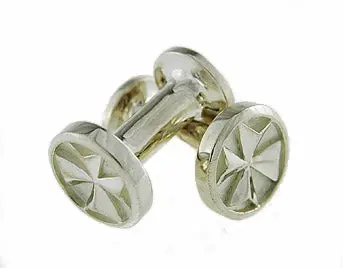 Maltese Cross Stainless Steel Cufflinks 1