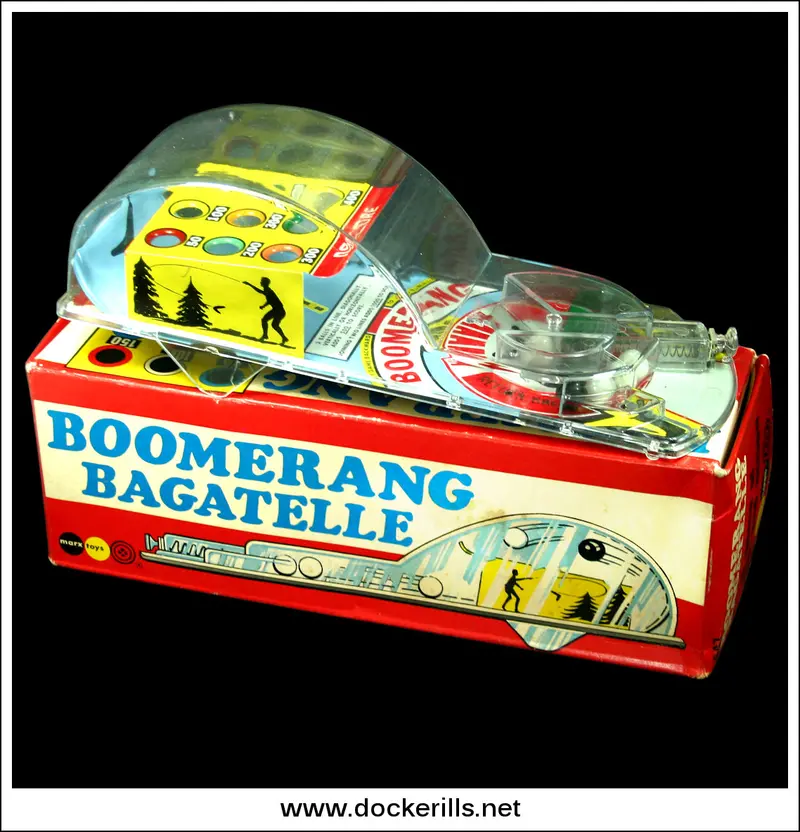 Marx Boomerang Bagatelle – Tin-Plated Vintage Game 1