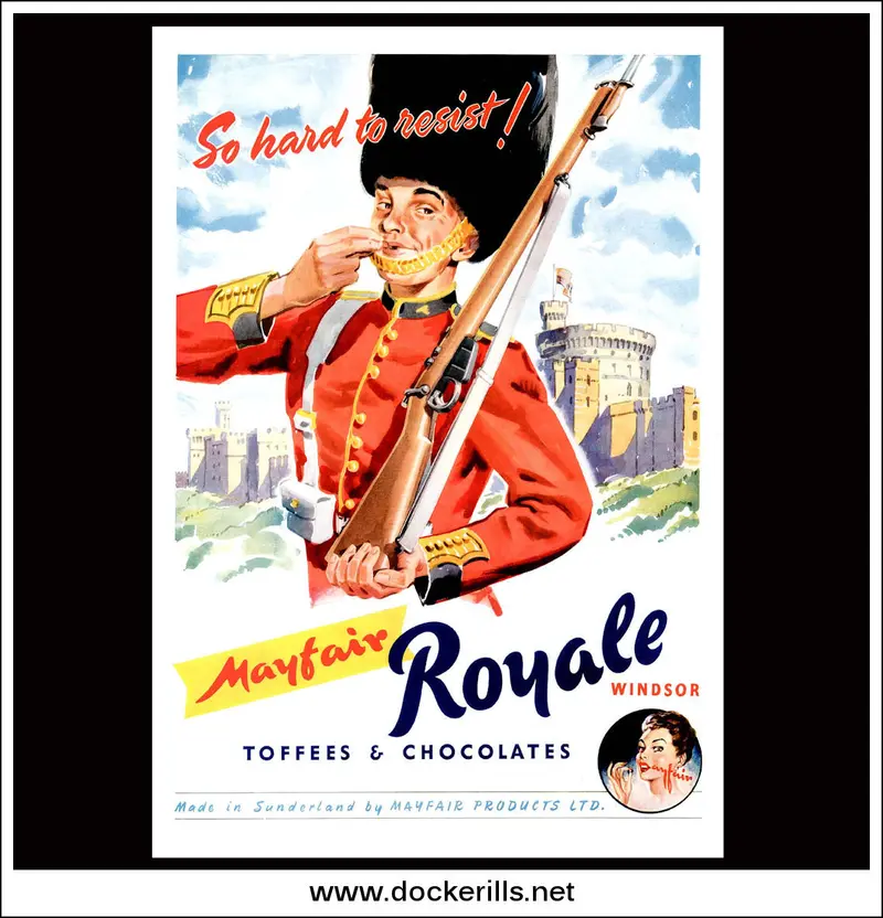 Mayfair Royal Windsor Toffees & Chocolates Holiday Ad – December 1953 1