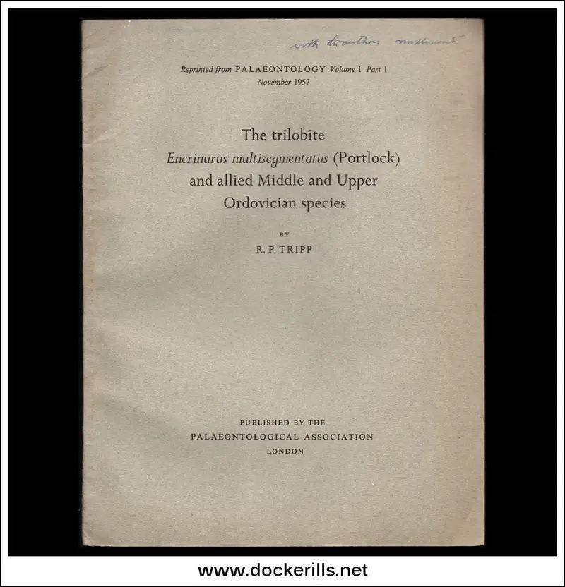 Middle–Upper Ordovician Encrinurus Multisegmentatus And Related Trilobites By R.P. Tripp 1