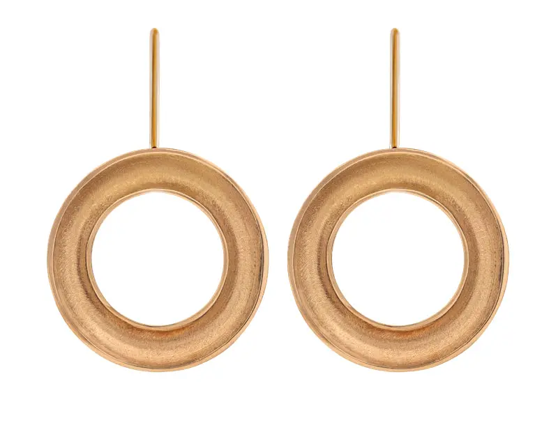 Modern Trench-Inspired Drop Earrings 1
