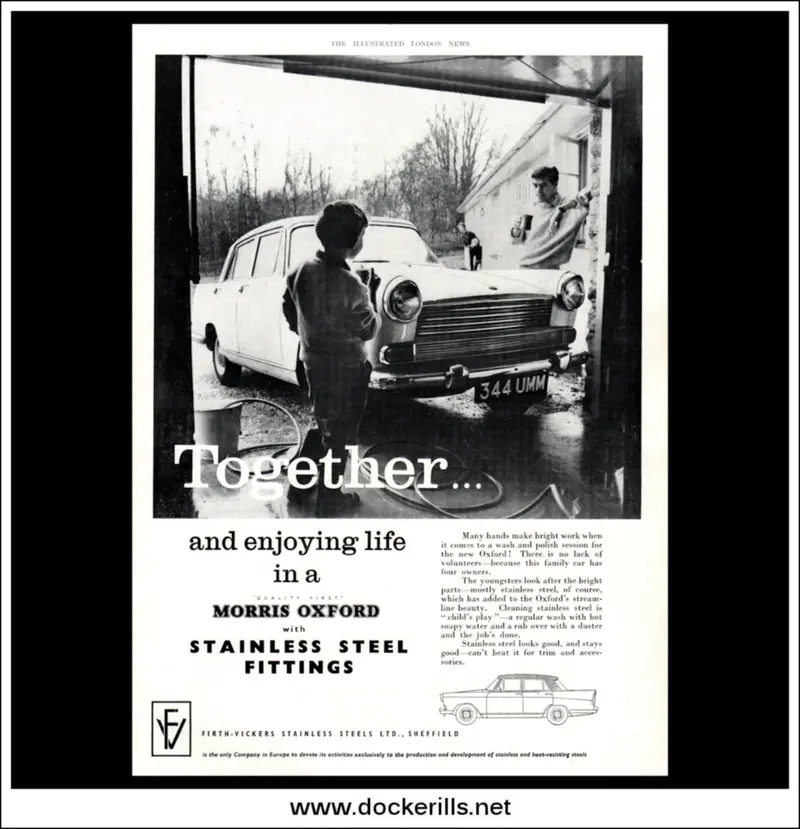 Morris Oxford Car Advert – February 11, 1961, Classic British Automobile Promotion 1