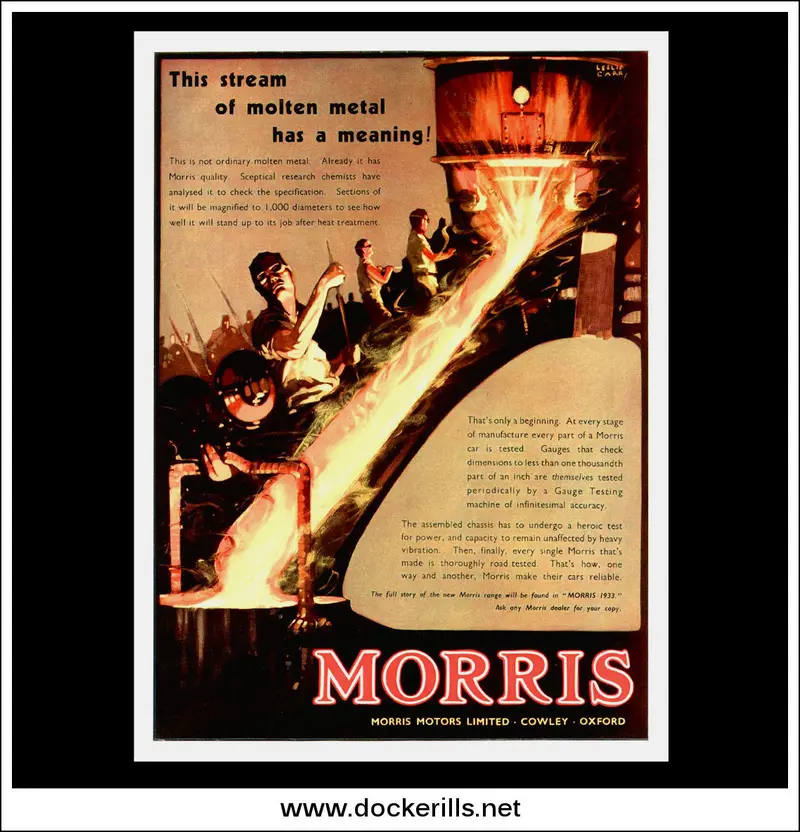 Morris Vintage Automobile Advertisement, January 18, 1933 1