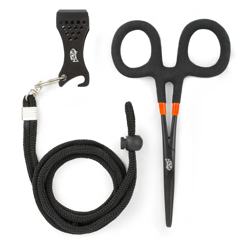Multipurpose Fly Fishing Forceps With Integrated Bottle Opener & Nipper 1