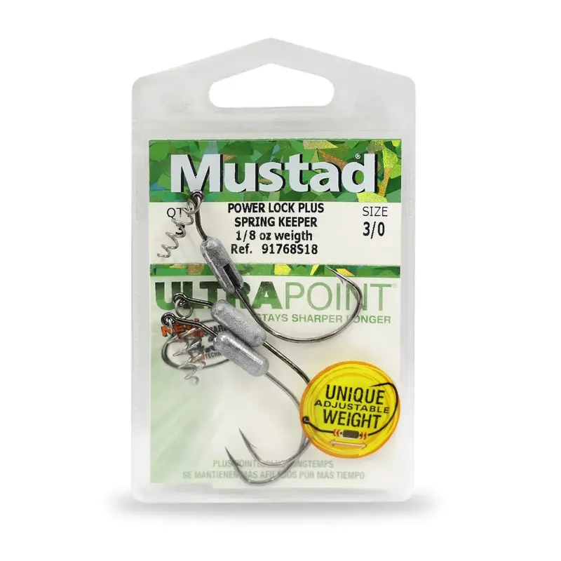 Mustad 91768S18 Power Lock Spring Keeper For Secure Hook Attachment 1