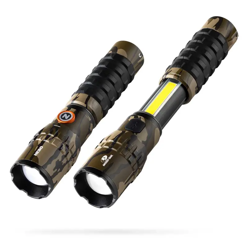 Nebo Slyde King 2000-Lumen Flashlight – Mossy Oak Bottomland Camo 1