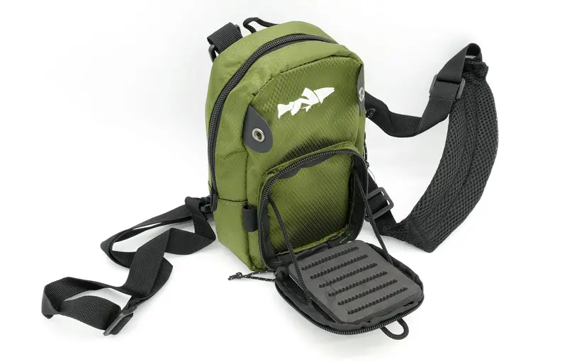 Nirvana Olive Simple Chest Pack – Minimalist Fly Fishing Accessory 1