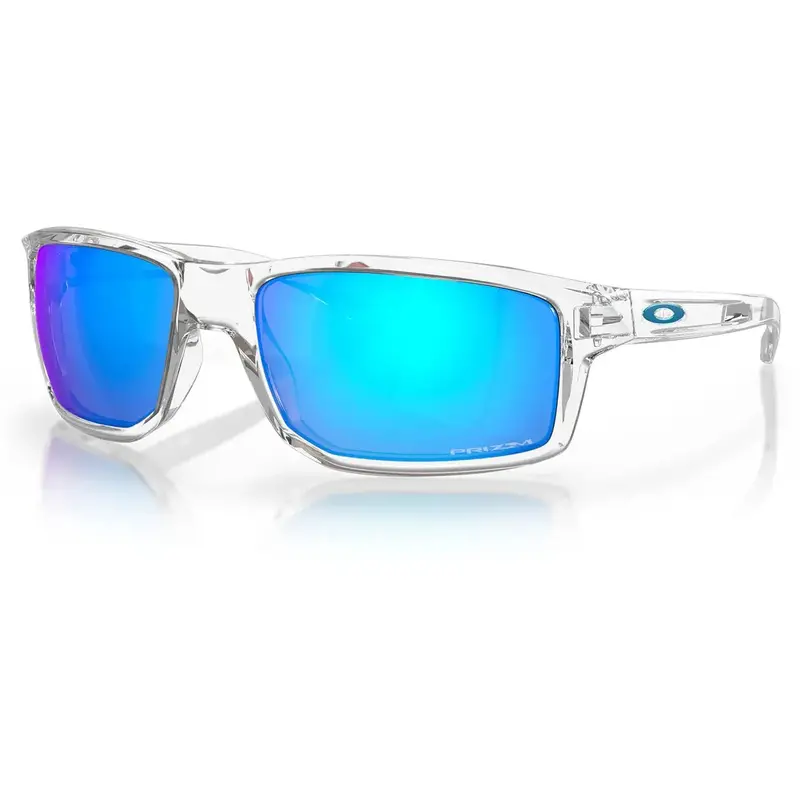 Oakley Gibston Sunglasses – Polished Clear Frame With Prizm Sapphire Lens Technology 1