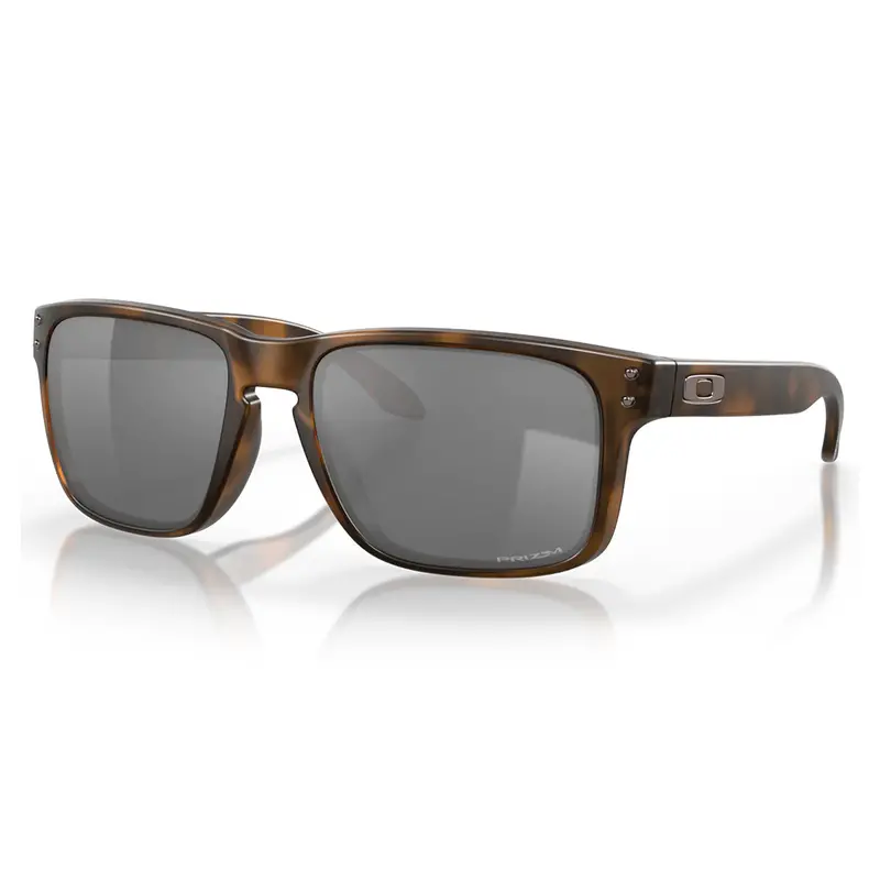 Oakley Holbrook Sunglasses – Matte Brown Tortoise Frame With Prizm Black Lenses 1