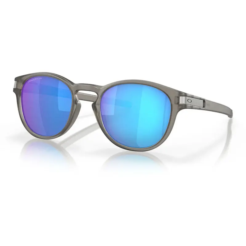 Oakley Latch Sunglasses – Matte Grey Frame With Polarized Prizm Sapphire Lens 1