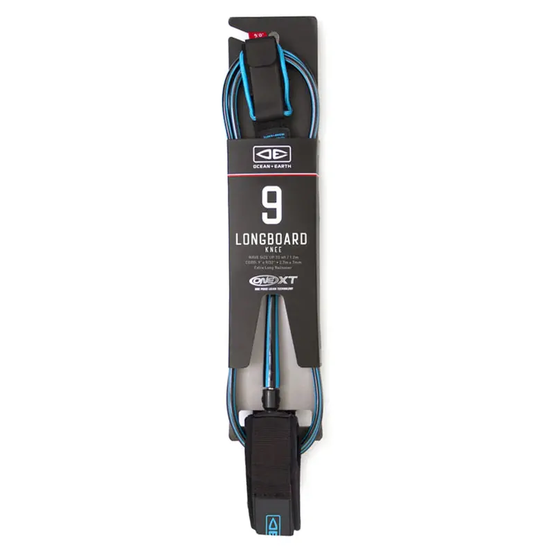 Ocean & Earth Premium One-Xt 9Ft Longboard Knee Leash – Blue 1