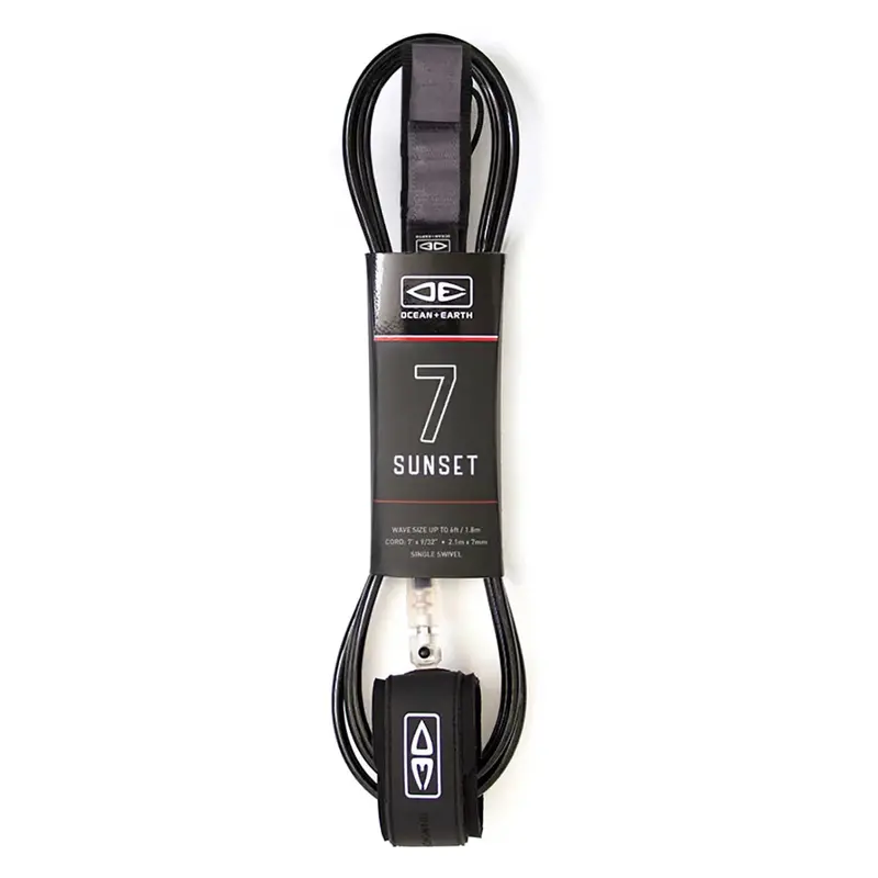 Ocean & Earth Sunset 7Ft Surfboard Leash 3