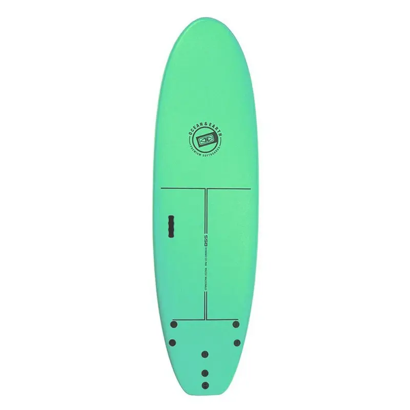 Ocean & Earth Surf School Ssb Softboard – Lime Green Youth Model 1