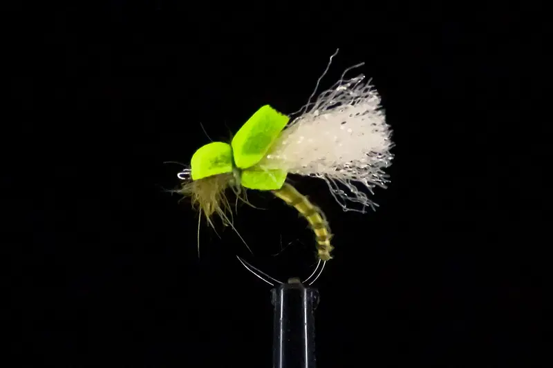 Olive Balloon Caddis Dry Flies – 6-Pack Emerger Imitation 1
