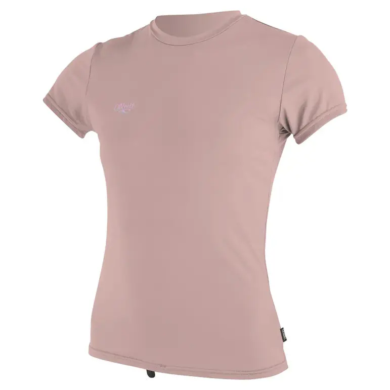 O'Neill Girls' Premium Skins Rash Vest – Short Sleeve, Peony Shade 1