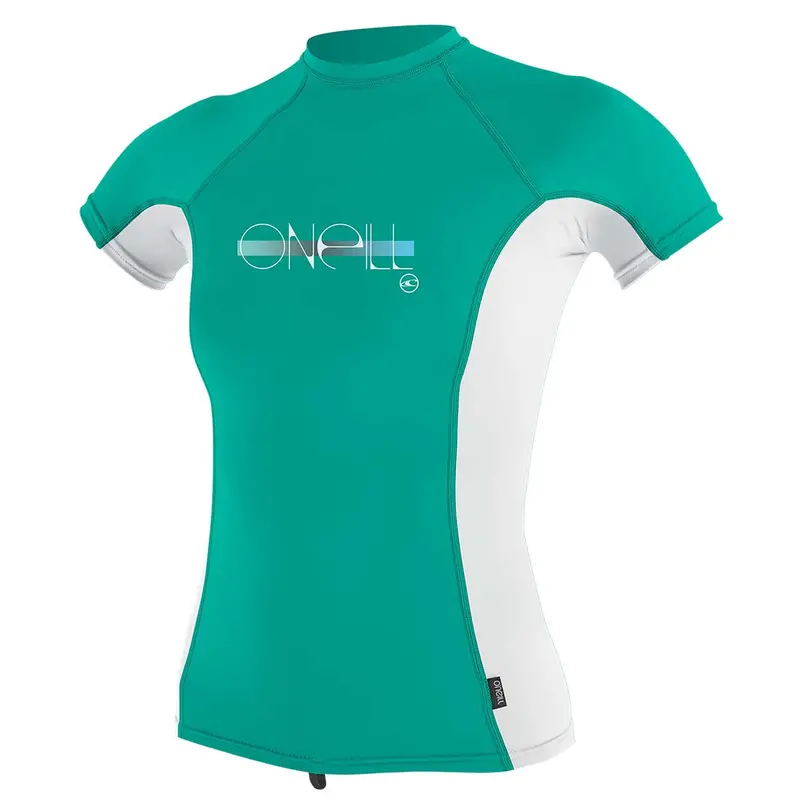 O'Neill Girls' Skins Short Sleeve Rash Vest – Dw2 Pattern 1