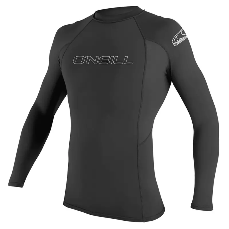 O'Neill Men'S Basic Skins Long-Sleeve Rash Vest – Black 1