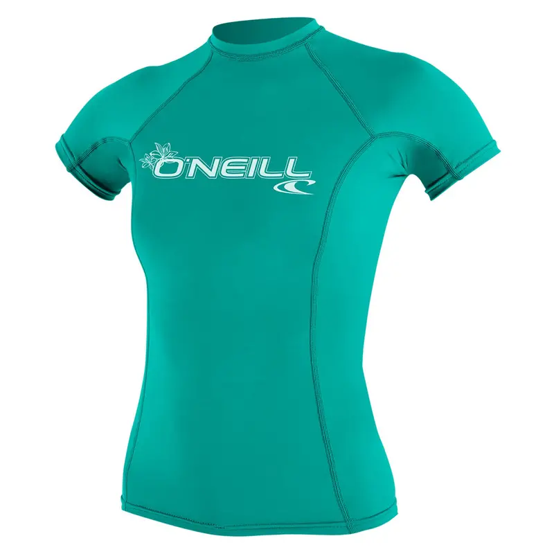 O'Neill Women'S Light Aqua Rash Vest – Short Sleeve Skin Suit 1