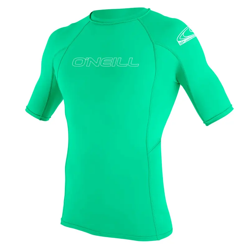 O'Neill Youth Basic Skins Upf 50+ Rash Vest – Aqua Tone 1