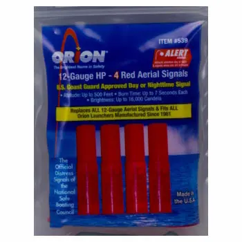 Orion 12-Gauge Aerial Flare Kit – Launchable Red Star Flares For Emergency Signaling 1