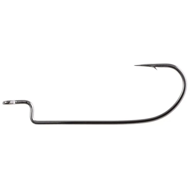 Owner Offset Worm Hook – Weedless Soft-Bait Hook With Reinforced Shank 1