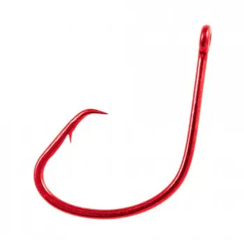 Owner Red Mutu Light Hook – Lightweight J-Hook For Live Bait 1