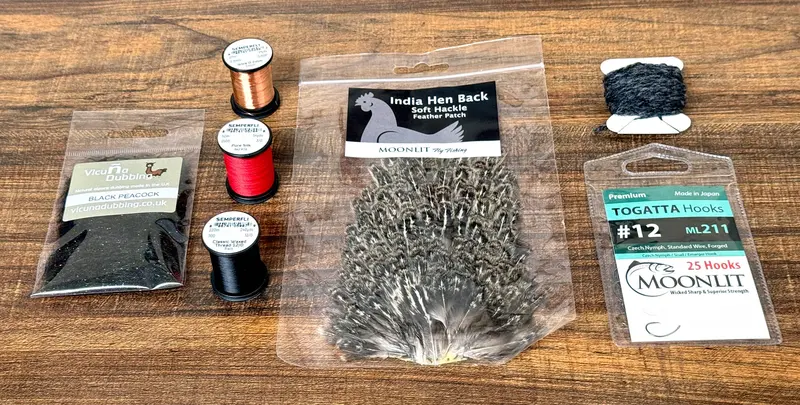 Oxford Wool Kebari Fly-Tying Pattern Kit 1