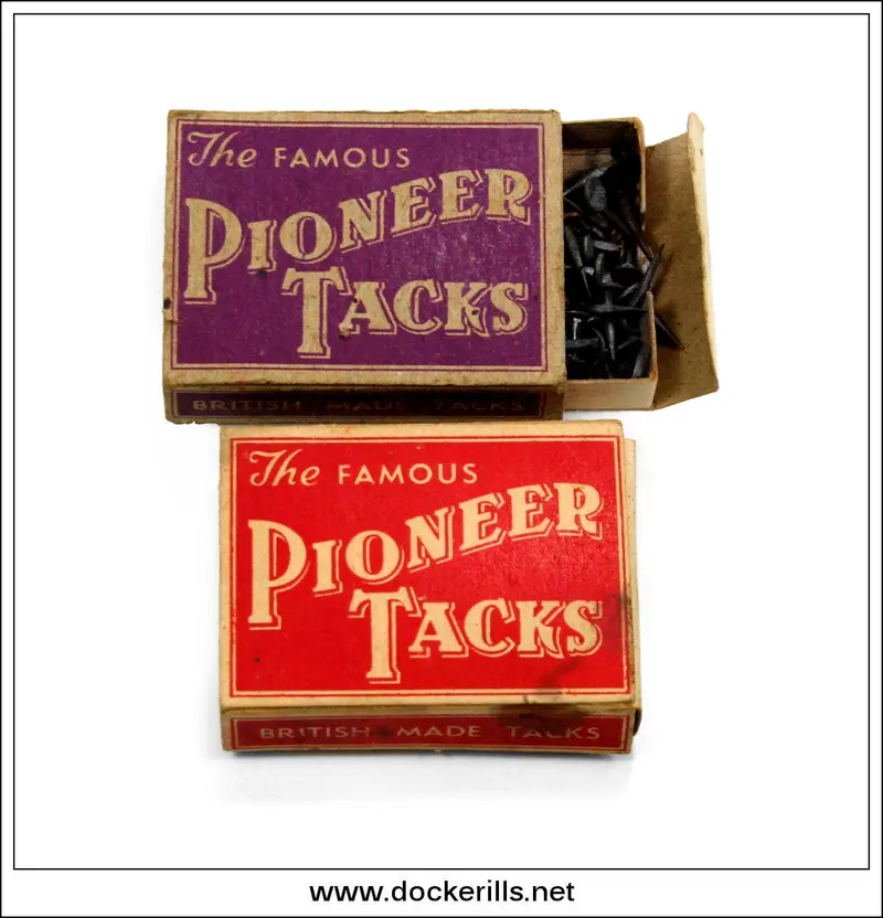 Pair Of Unused 'Pioneer Tacks' Boxes – Original Pioneer Brand Packaging 1