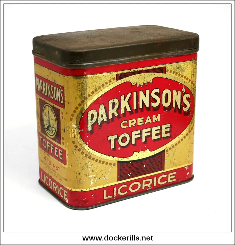 Parkinson’S Cream Toffee Collectible Tin – Parkinson & Son Ltd., Doncaster, C. 1900S 1
