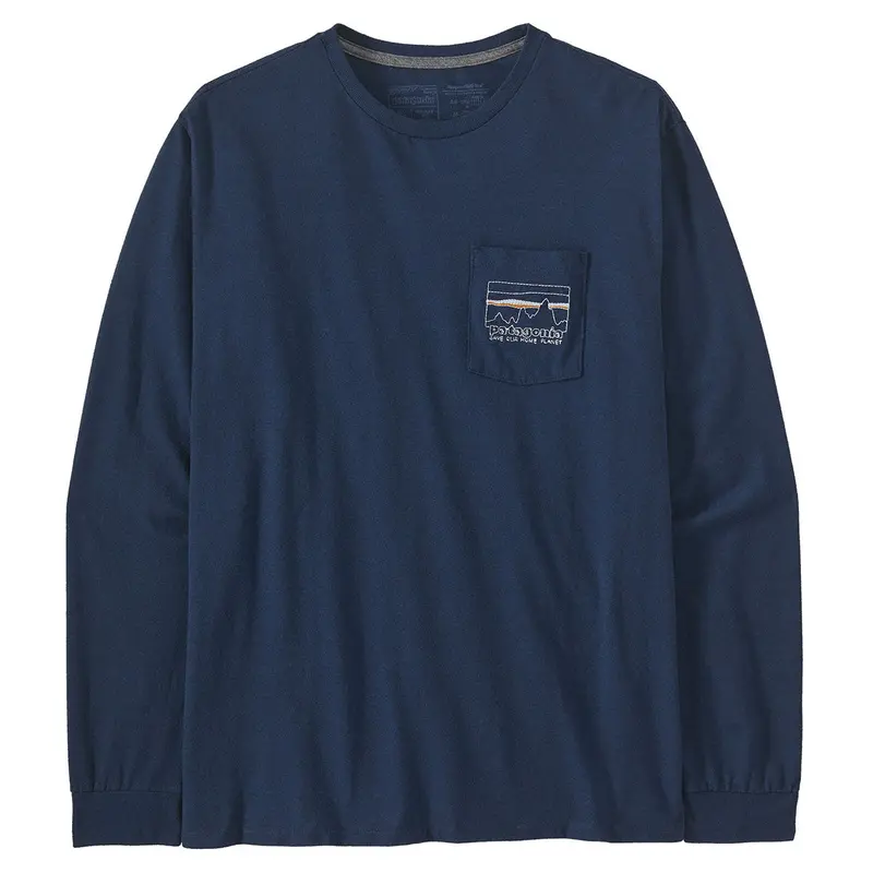 Patagonia '73 Skyline Pocket Responsibili-Tee For Men – Lmbe Long-Sleeve Recycled Cotton Shirt 1