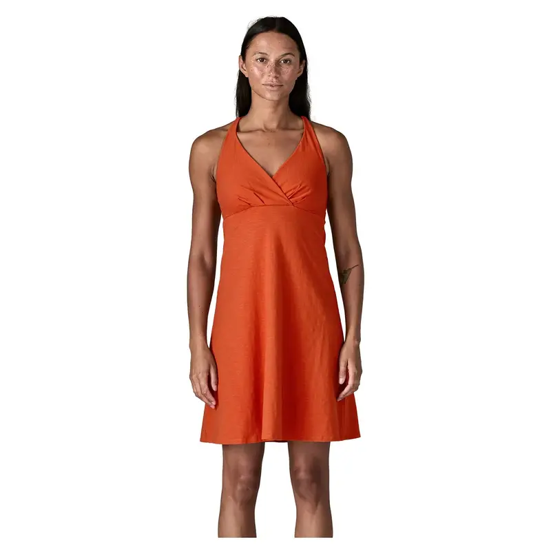 Patagonia Amber Dawn Dress For Women – Coal Orange 1