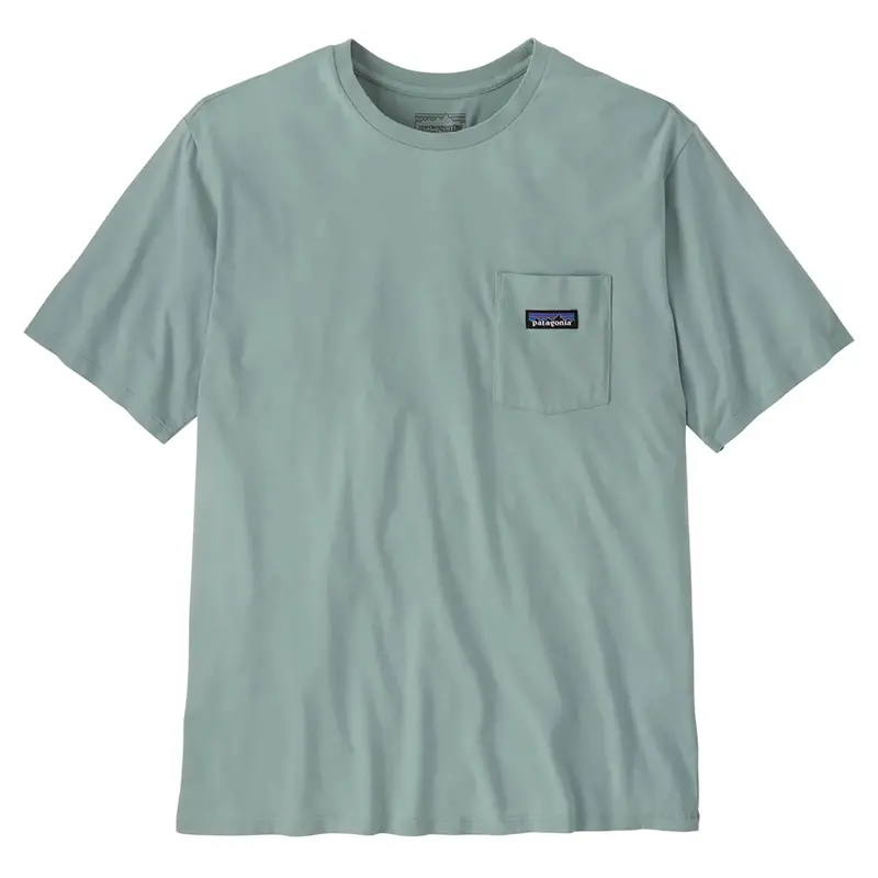 Patagonia Daily Pocket Tee – Men’S Thermal Blue Cotton Casual Top 1