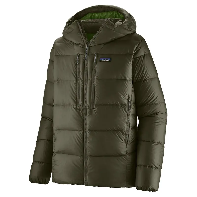 Patagonia Fitz Roy Down Hoody For Men – Pine Needle Green Insulated Hoodie 1