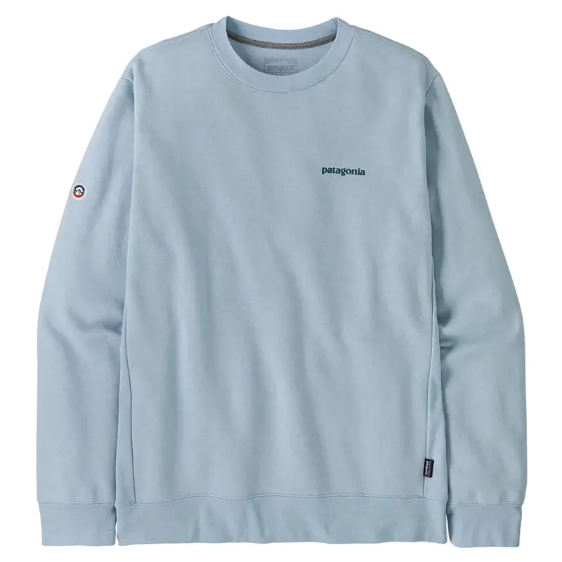 Patagonia Fitz Roy Icon Uprisal Sweater – Fleck Blue Lightweight Crewneck 1