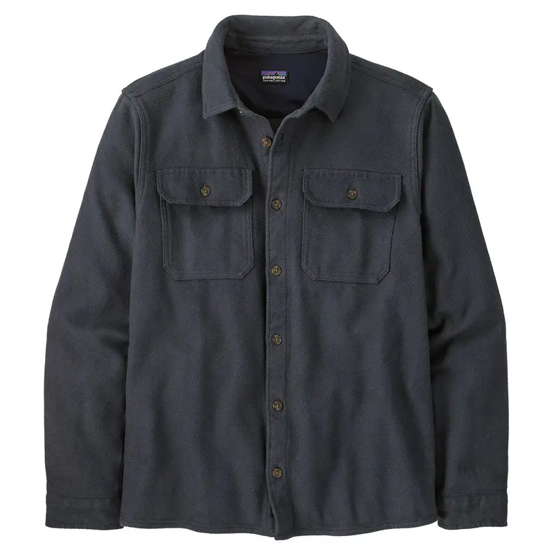 Patagonia Men'S Fjord Loft Flannel Shirt – Smolder Blue Organic Cotton 1
