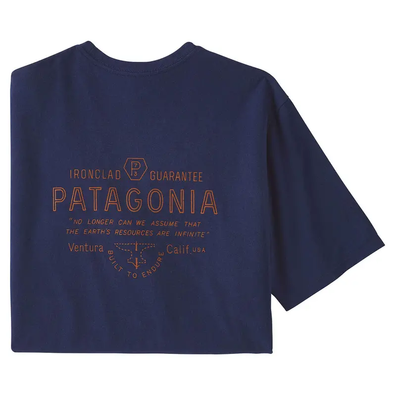 Patagonia Men’S Forge Mark Responsibili-Tee – Sound Blue 1