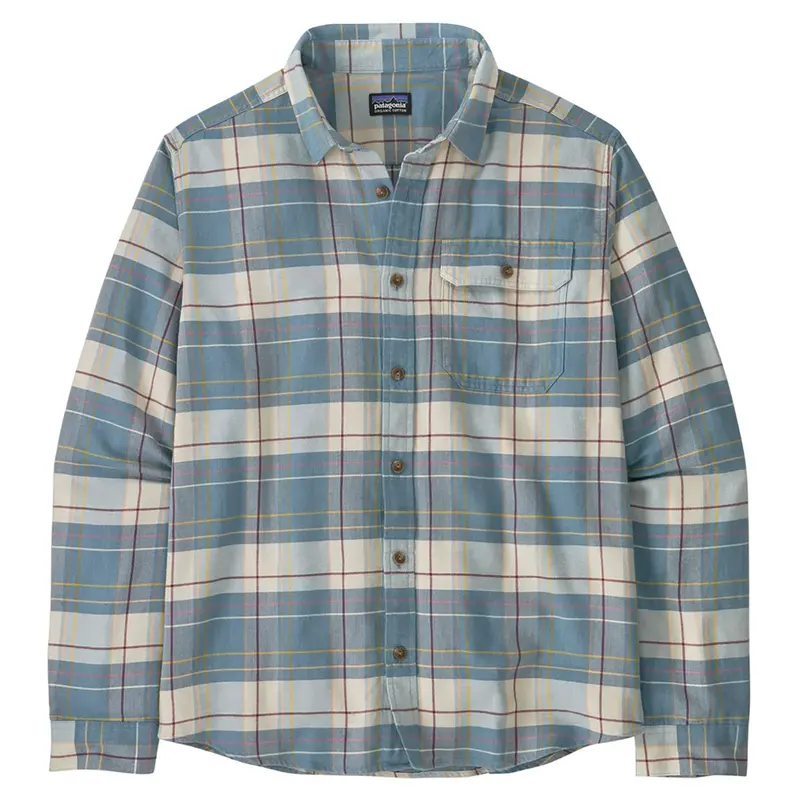 Patagonia Men'S Lightweight Fjord Flannel – Raft Still Blue 1