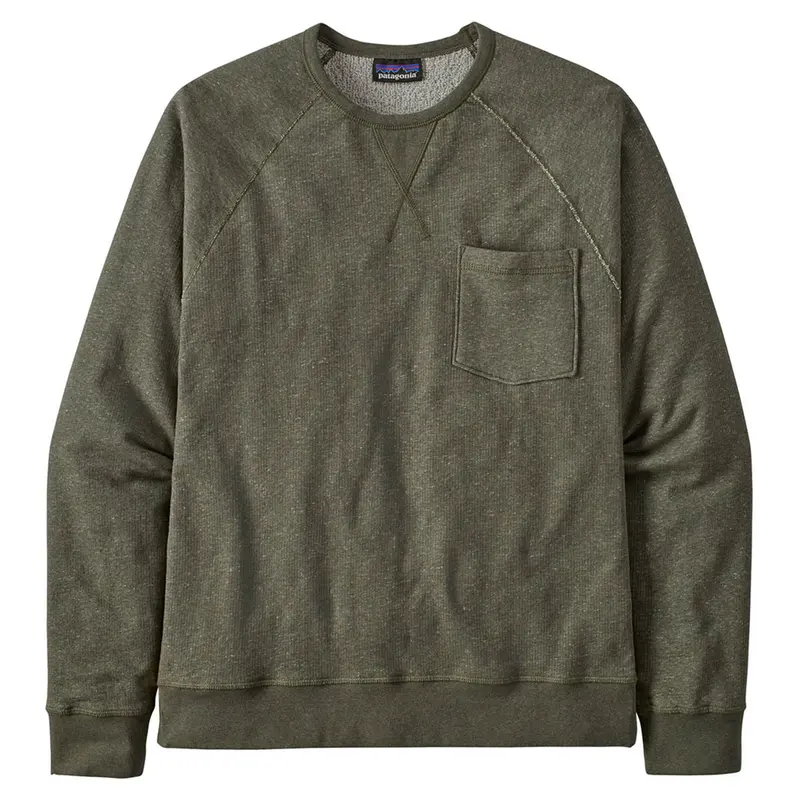 Patagonia Men’S Mahnya Crewneck Fleece – Basin Green 1