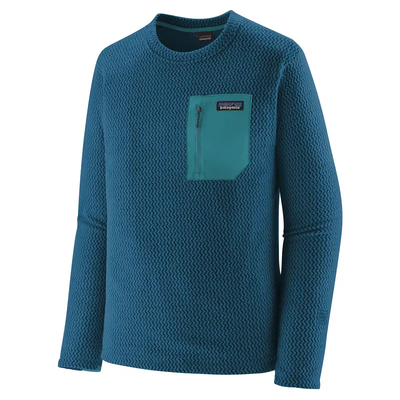 Patagonia Men'S R1 Air Crew Fleece In Lagom Blue 1