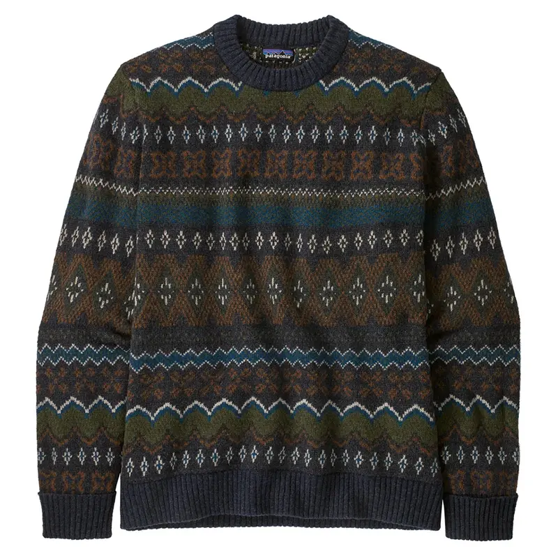 Patagonia Men'S Recycled Wool-Blend Sweater – Helmsman Colorway, Textured Knit 1
