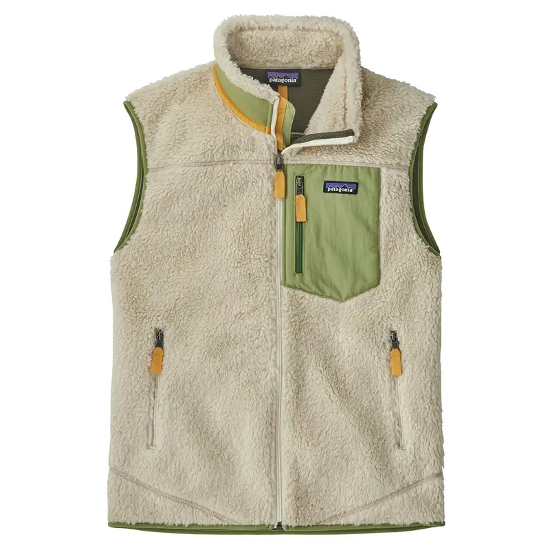 Patagonia Men’S Retro-X Fleece Vest – Dark Natural With Buckhorn Green Trim 1