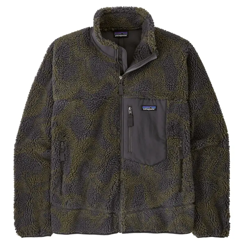 Patagonia Men'S Retro X Jacket In Currents And Forge Grey 1