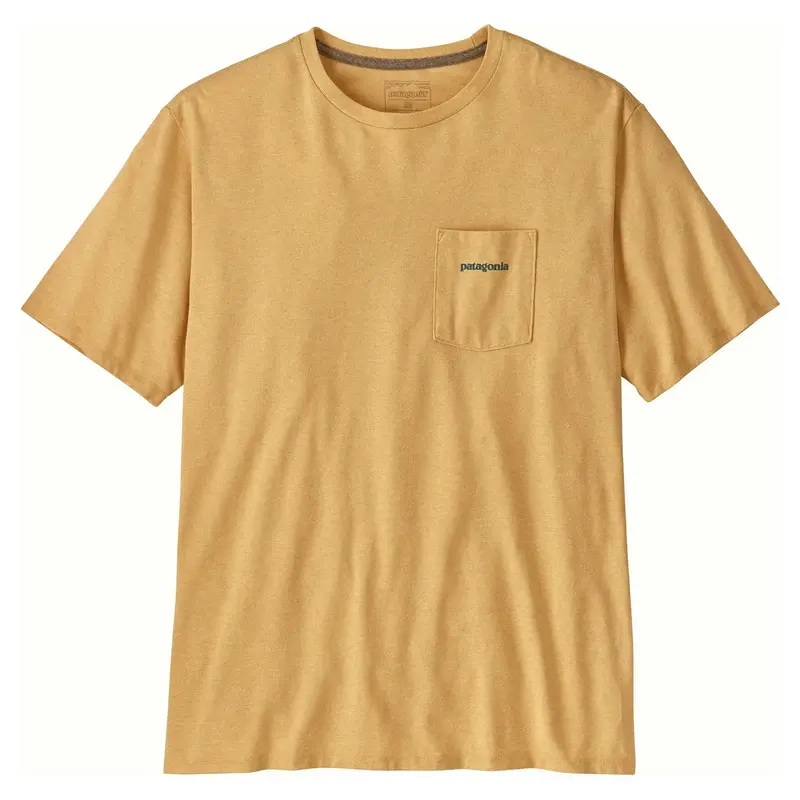 Patagonia Responsibili-Tee Boardshort Logo Pocket Tee – Beeswax Tan 1